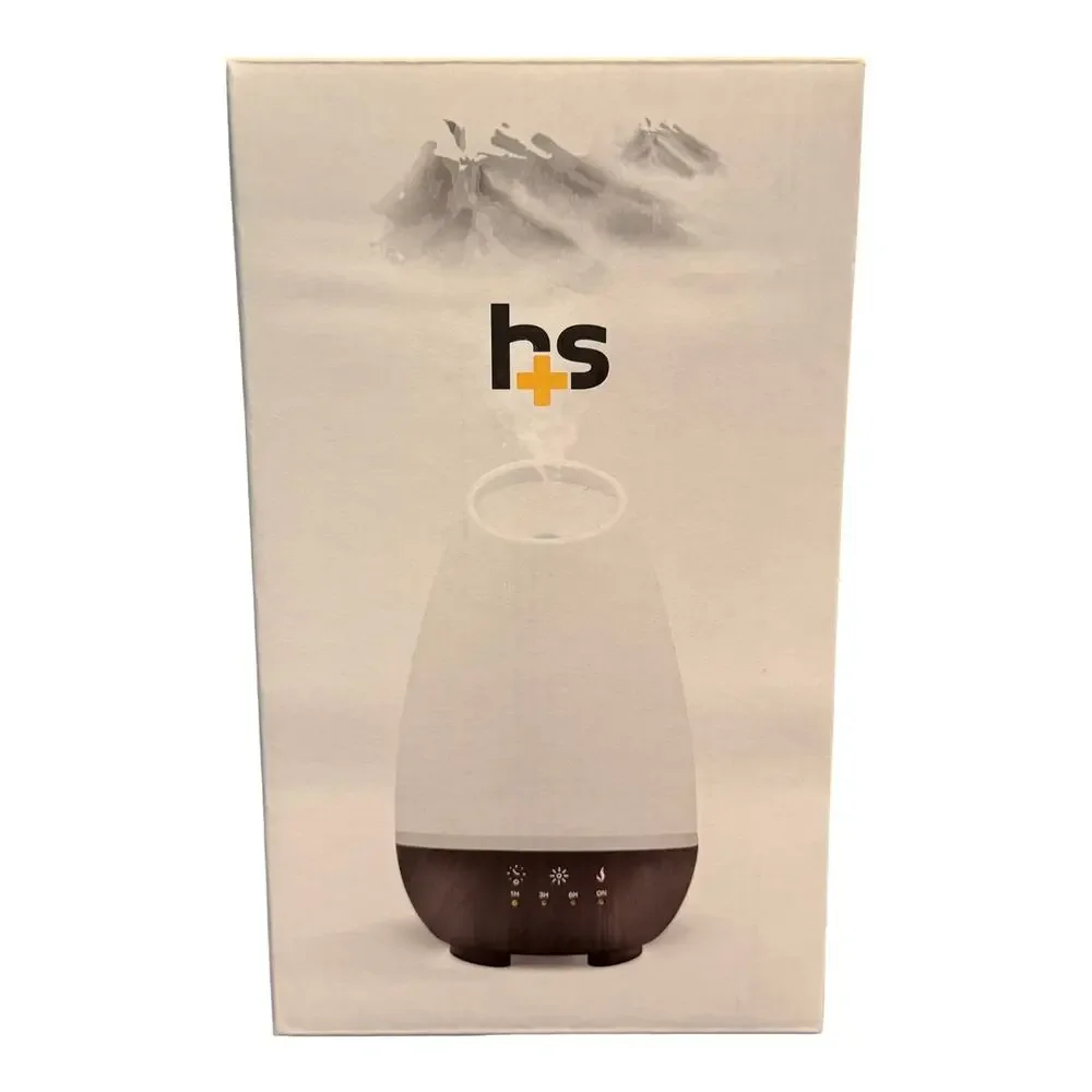 HealthSmart 500mL Essential Oil Diffuser Cool Mist Humidifier 7 LED White NEW
